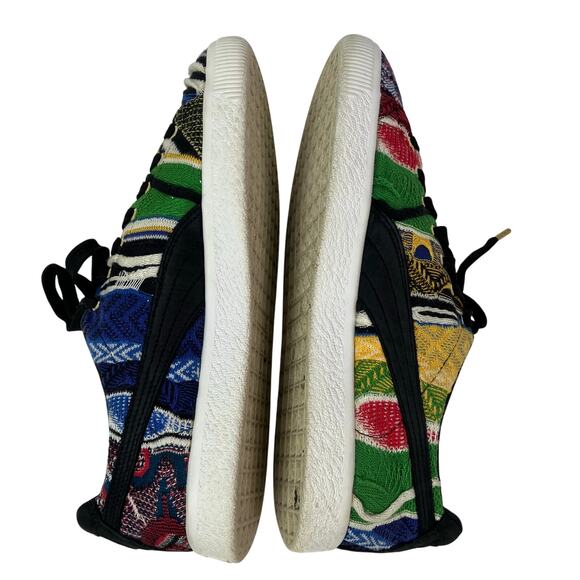 Puma X COOGI Clyde Collab Colorful Sneakers Textured Knitted Upper Mens 10 - Picture 11 of 16